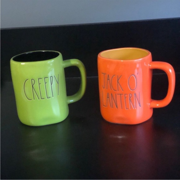 Rae Dunn Other - Rae Dunn Creepy & Jack O Lantern Mugs